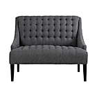 Alternate image 0 for Madison Park Bernay Button Tufted Settee in Charcoal