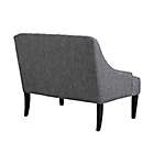 Alternate image 3 for Madison Park Bernay Button Tufted Settee in Charcoal