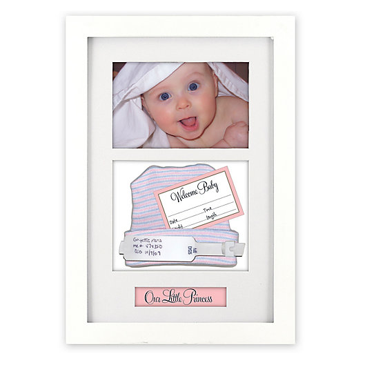 Alternate image 1 for Malden Designs® Baby Memento 4-Inch x 6-Inch Shadow Box in White