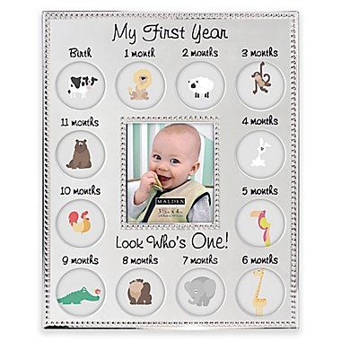 Malden&reg; 13-Photo &quot;My First Year&quot; Metal Collage Picture Frame. View a larger version of this product image.