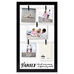 Malden® "Family, Live, Love" 5-Photo Collage Picture Frame in Black