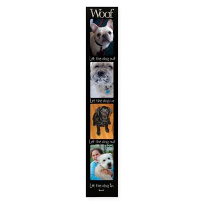 Malden&reg; 4-Opening 4-Inch x 6-Inch Woof Memory Stick Collage Picture Frame