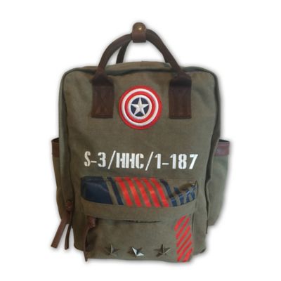 captain america canvas backpack