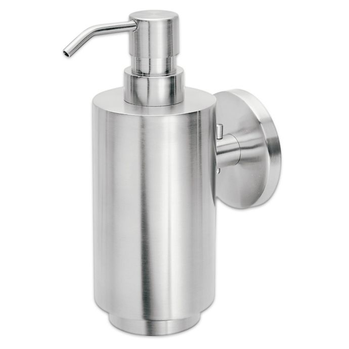 Blomus Primo Wall Mounted Soap Dispenser in Silver | Bed ...