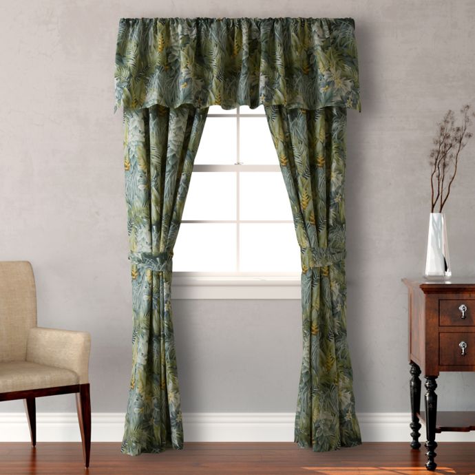 Tommy Bahama® Cuba Cabana Window Curtain Panels and Valance Bed Bath