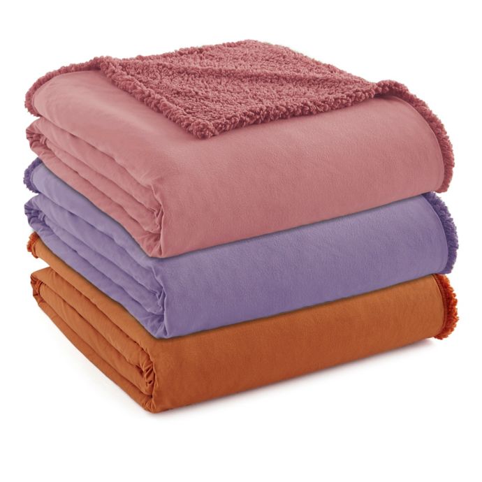 Micro Flannel® to Sherpa Blanket | Bed Bath & Beyond