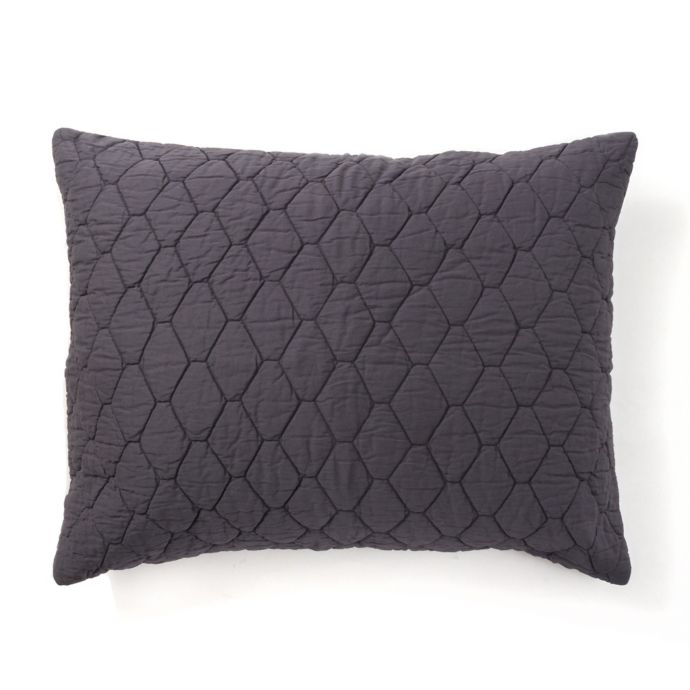 Amity Home Mossie Pillow Sham in Steel Blue | Bed Bath & Beyond