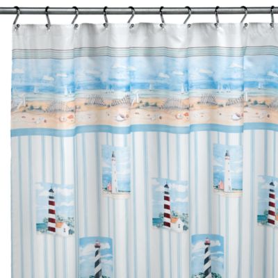 lighthouse shower curtain