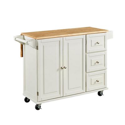 Home Styles Liberty Kitchen Cart With, Tall Kitchen Island On Wheels