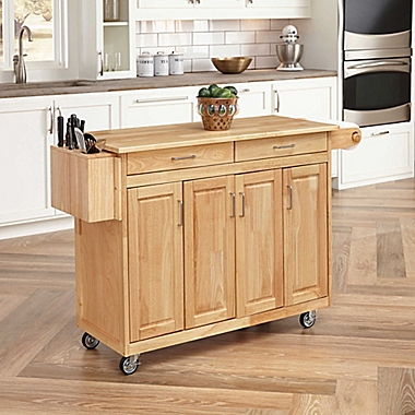 Home Styles Wood Top Kitchen Cart. View a larger version of this product image.