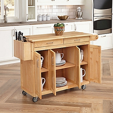Home Styles Wood Top Kitchen Cart. View a larger version of this product image.