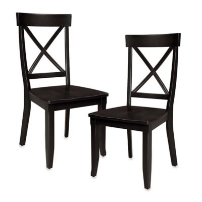 Home Styles Dining Chair in Black (Set of 2)