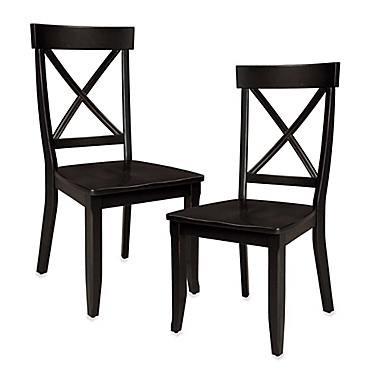 Home Styles Dining Chair in Black (Set of 2). View a larger version of this product image.