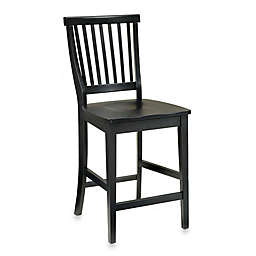 Home Styles Arts & Crafts Bar Stool in Black Finish