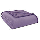 Alternate image 0 for Micro Flannel&reg; to Sherpa Twin Blanket in Amethyst