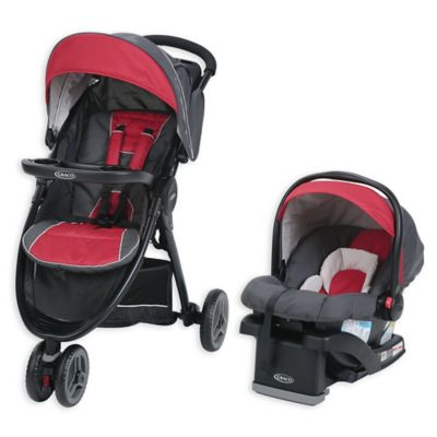 graco travel system red