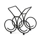 Alternate image 1 for Spectrum&trade; Bordeaux Black 3-Bottle Wine Rack