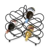 Spectrum&trade; Scroll Black 12-Bottle Wine Rack