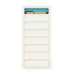 three by three seattle® jOTBLOCK™ Weekly notepad + supply caddy in Blue