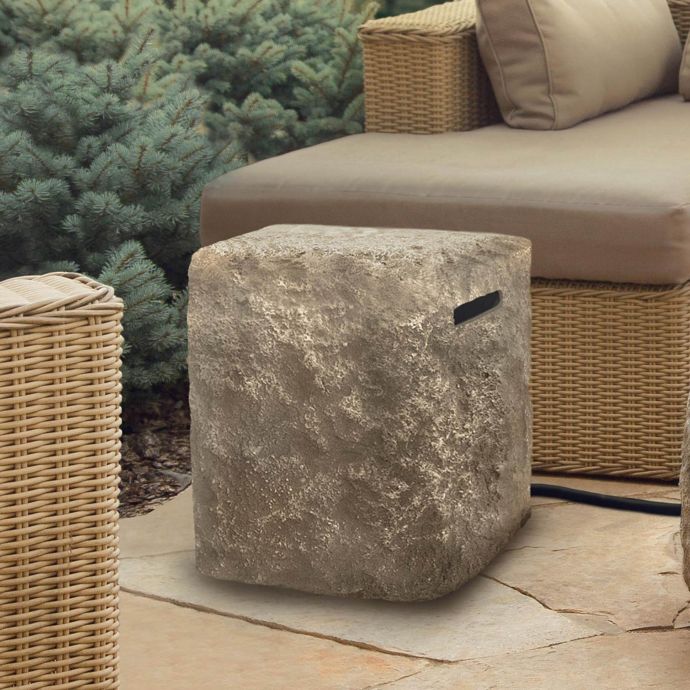 Real Flame 24 Inch Square Propane Tank Cover Bed Bath
