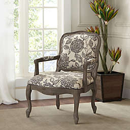 Madison Park Monroe Camel Back Exposed Wood Chair