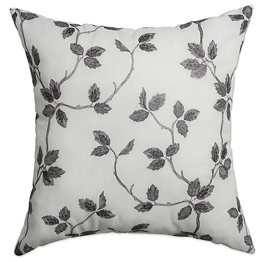 Alternate image 1 for Softline Home Fashions Albany Square Throw Pillow in Pewter