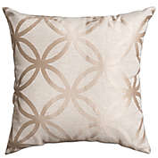 Softline Home Paloma 18-Inch Square Throw Pillow in Natural