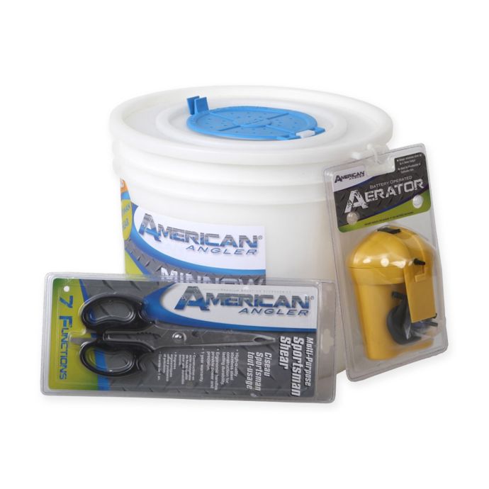 American Angler 3Piece Minnow Bucket & Aerator® Kit Bed Bath & Beyond