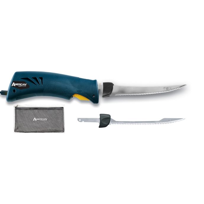 American Angler Classic 4Piece Electric Fillet Knife Kit in Blue Bed