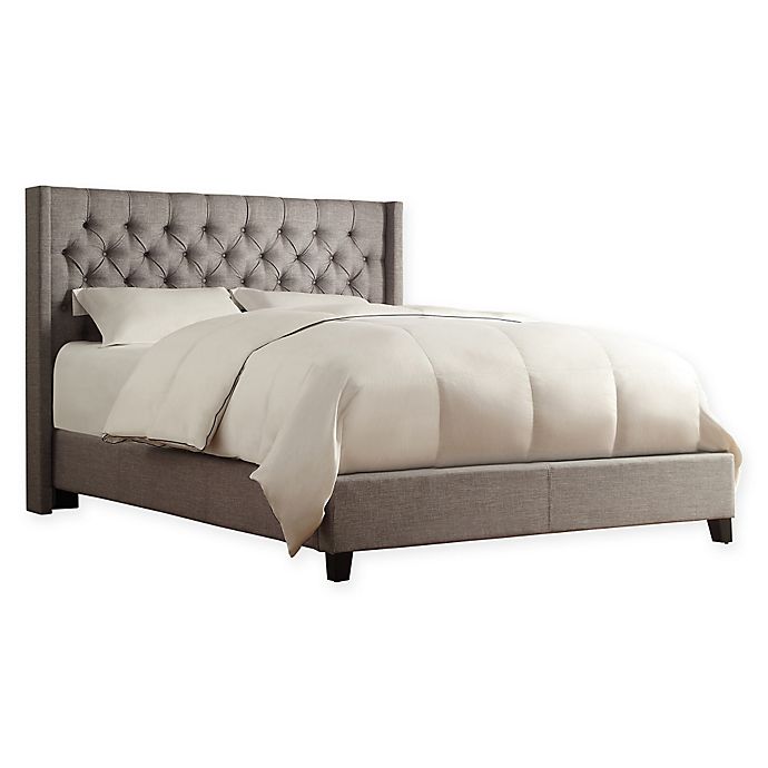 Hatton Hill On Tufted Wingback Bed, Wingback Queen Bed