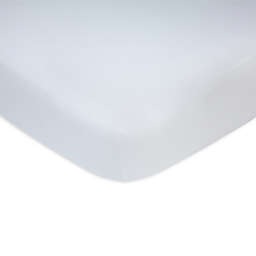 carter's® Baby Basics Knit Fitted Crib Sheet in White