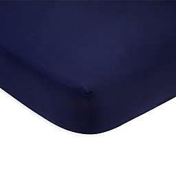 carter's® Sateen Fitted Crib Sheet in Navy