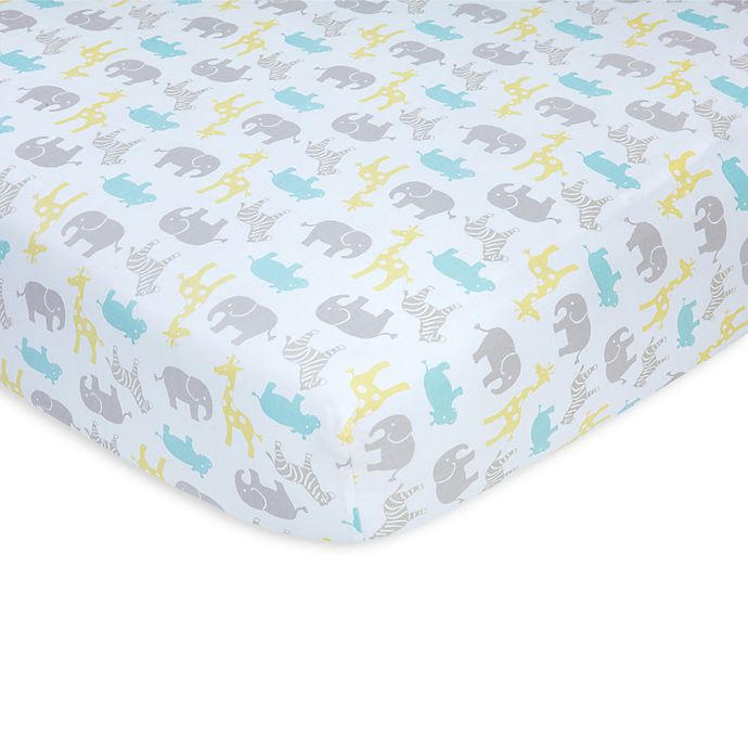 carter's® Safari Sateen Fitted Crib Sheet buybuy BABY