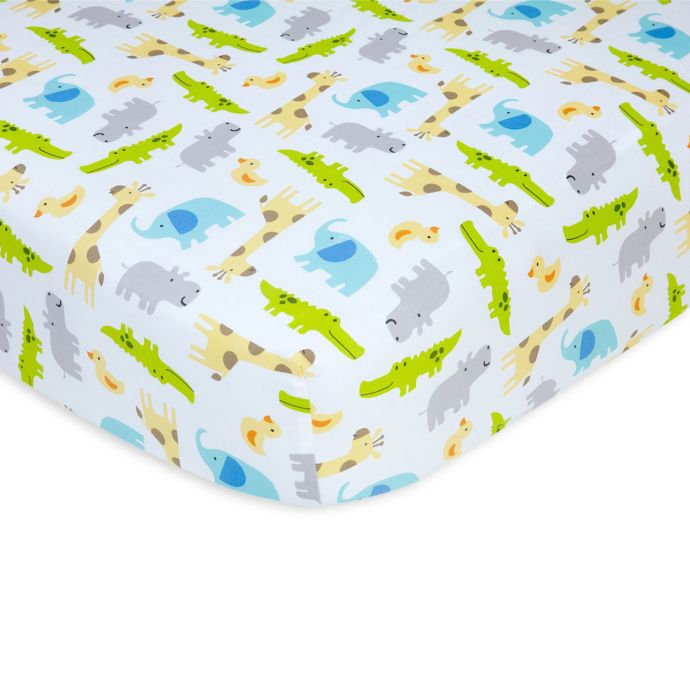 Carter S Safari Sateen Fitted Crib Sheet Buybuy Baby