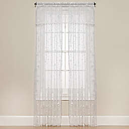 Heritage Lace® Wind Chill Window Curtain Panel and Valance in White