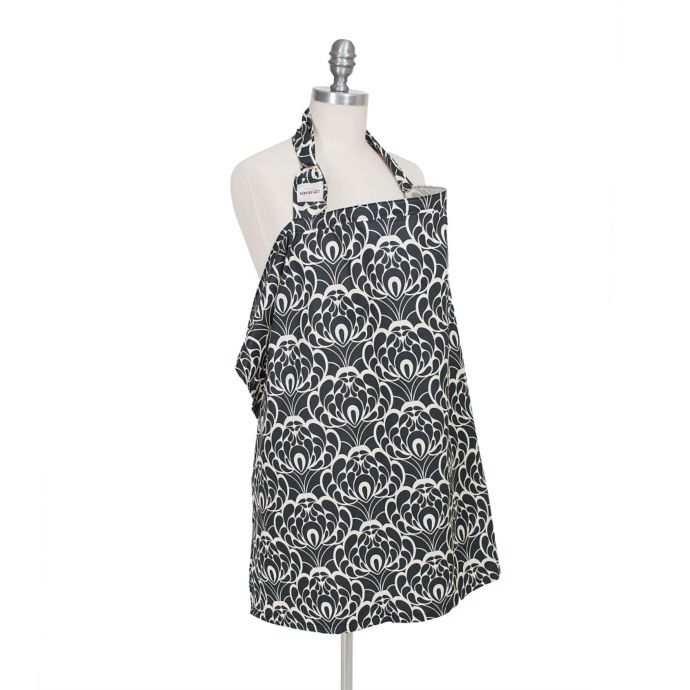 Bebe Au Lait Tribeca Nursing Cover In Black White Buybuy Baby