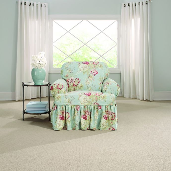 Sure Fit® Ballad Bouquet by Waverly™ T-Cushion Chair ...