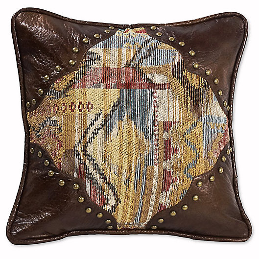Alternate image 1 for HiEnd Accents Ruidoso Striped 18-Inch Square Throw Pillow in Brown