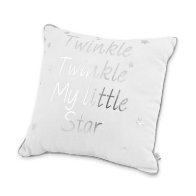 Just Born&reg; Sparkle &quot;Twinkle Twinkle&quot; Throw Pillow