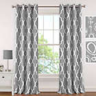 Alternate image 0 for Elrene Emery 95-Inch Room-Darkening Grommet Top Window Curtain Panel in Grey