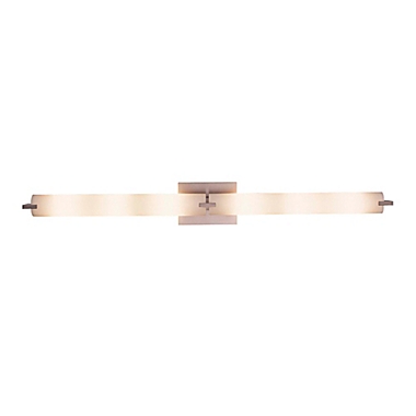 George Kovacs&reg; Tube 6-Light Bath Fixture in Brushed Nickel with Glass Shade. View a larger version of this product image.