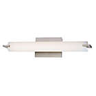 Alternate image 2 for George Kovacs&reg; Tube 6-Light Bath Fixture in Brushed Nickel with Glass Shade
