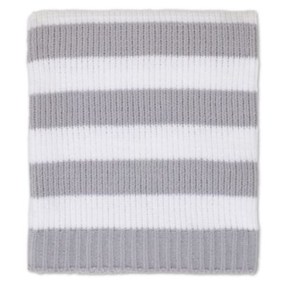 black and white striped baby blanket