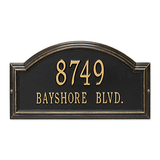 Alternate image 1 for Whitehall Products Standard 2-Line Providence Arch Wall Address Plaque