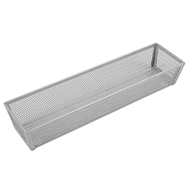 ORG Powder-Coated 3-Inch x 12-Inch Mesh Drawer Organizer in Silver. View a larger version of this product image.