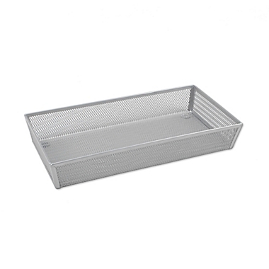 ORG Powder-Coated 6-Inch x 12-Inch Mesh Drawer Organizer in Silver. View a larger version of this product image.
