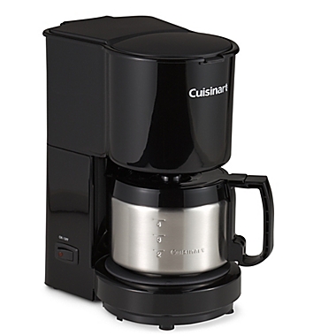 Cuisinart&reg; 4-Cup Coffee Maker with Stainless Steel Carafe in Black. View a larger version of this product image.