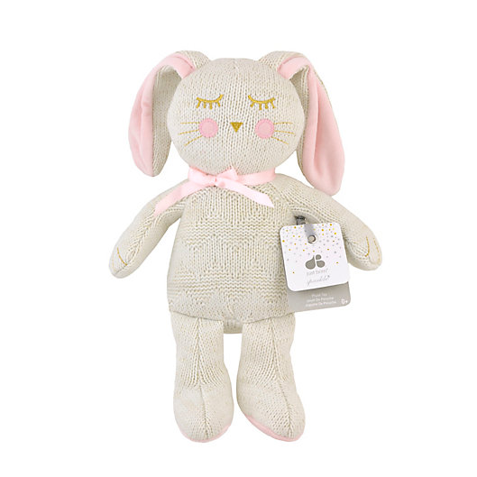 Alternate image 1 for Just Born® Sparkle Bunny Sweater Knit Plush Toy