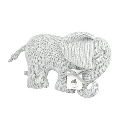 Alternate image 1 for Just Born® Sparkle Elephant Sweater Knit Plush Toy