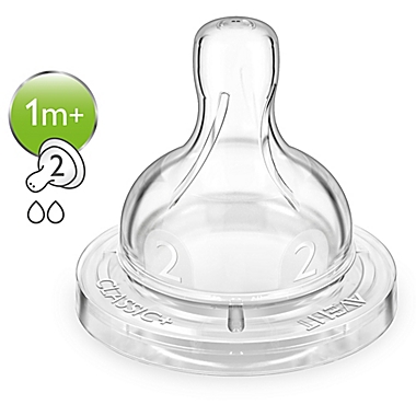 Philips Avent 2-Pack Anti-Colic Slow Flow Nipples. View a larger version of this product image.